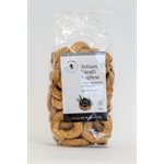 De Luca's Artisan Taralli w / Black Olives 24 / 300g De Luca's Artisan Taralli w / Black Olives 24 / 300g