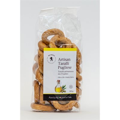 De Luca's Artisan Taralli w / Extra Virgin Olive Oil 24 / 300g De Luca's Artisan Taralli w / Extra Virgin Olive Oil 24 / 300g