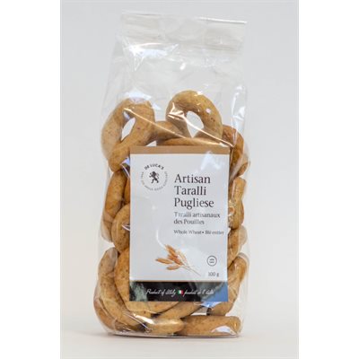 De Luca's Artisan Taralli Whole Wheat 24 / 300g De Luca's Artisan Taralli Whole Wheat 24 / 300g