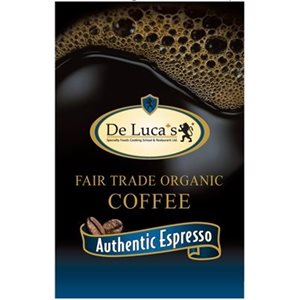 De Luca's Fairtrade Organic Authentic Espresso 1kg