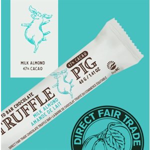 Truffle Pig Milk Chocolate Salted Almond Bars 12 / 40g