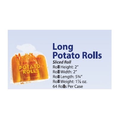 Martin's Potato Long Roll 8x8pc