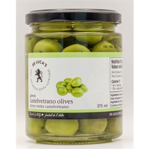De Luca's Green Castelvetrano Olives 12 / 375ml