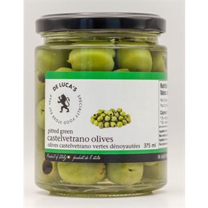 De Luca's Green Pitted Castelvetrano Olives 12 / 375ml